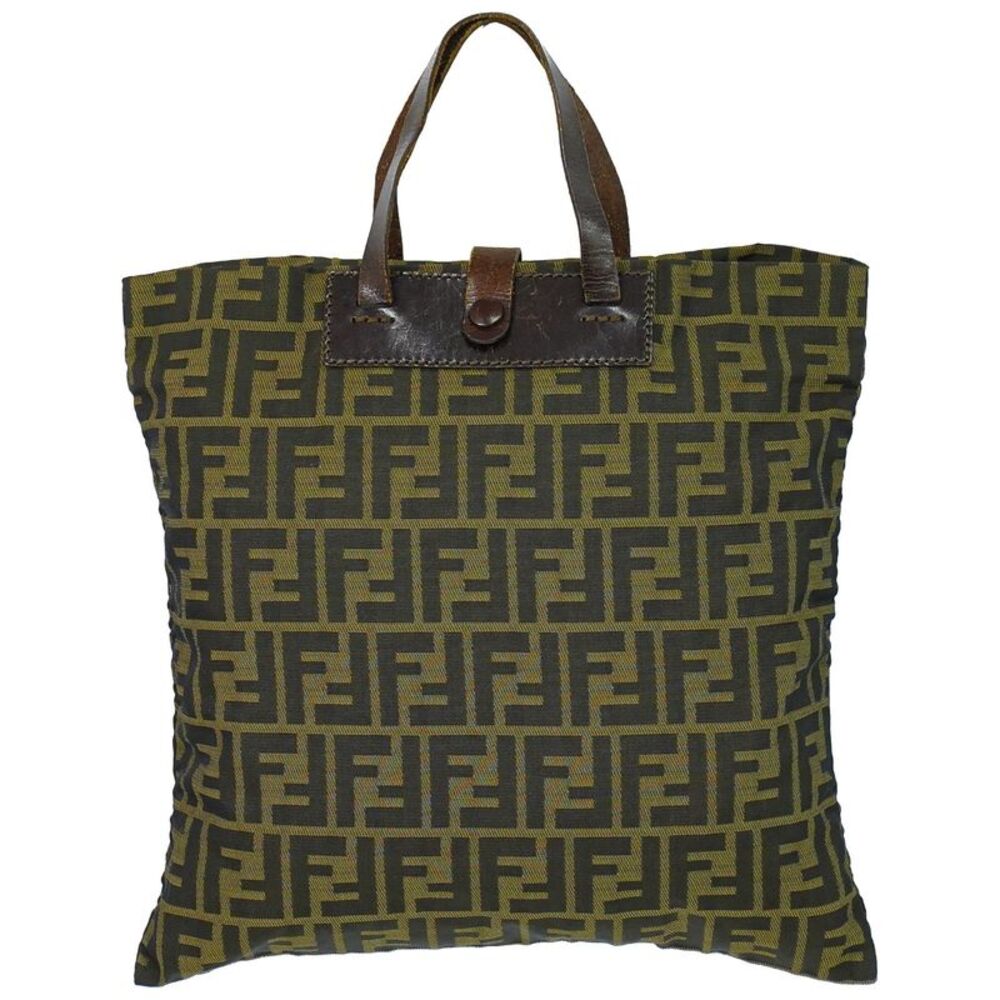 Fendi Convertible Zucca Canvas Brown Canvas Tote Bag Bag